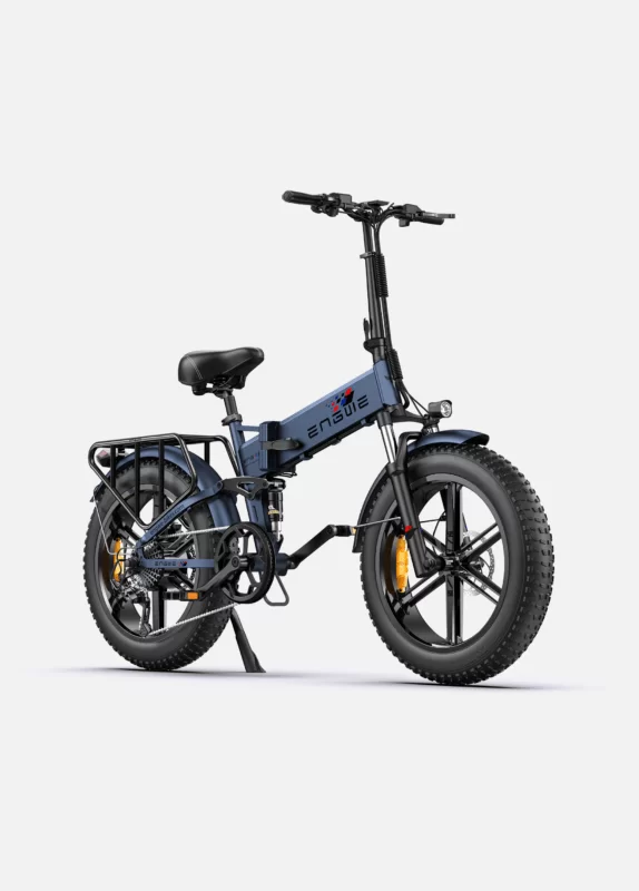 γαλάζιο-γκρί engine pro 750w 120 km Εμβέλεια Μέγιστη ταχύτητα 25 km/h Πλήρης ανάρτηση Αναδιπλούμενο hλεκτρικό ποδήλατο